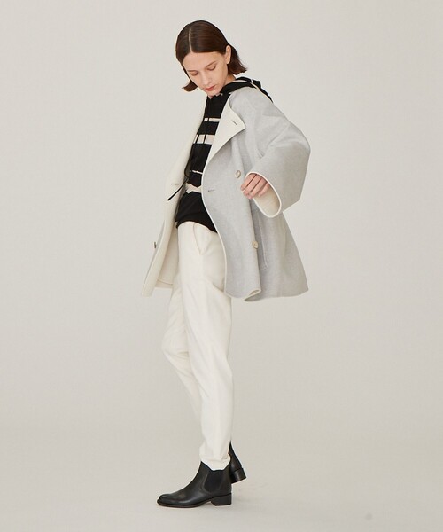 GALERIE VIE（ギャルリー ヴィー） ノーカラーコート 36 グレー