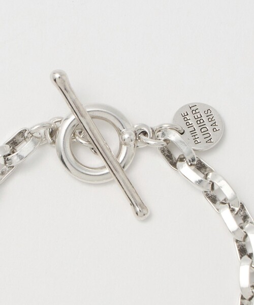 ＜PHILIPPE AUDIBERT＞OTIS チェーン ブレスレット SLV フィリップ オーディベール PHILIPPE AUDIBERT マンテルシルバー