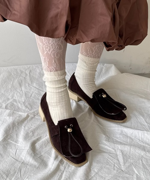 POMUM＆ARTS 靴下 layered lace socks / レイヤードレースソックス