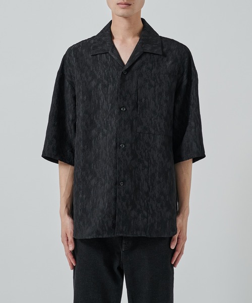 STUDIOUS（ステュディオス） シャツ 半袖 「STUDIOUS」JACQUARD SHIRTS
