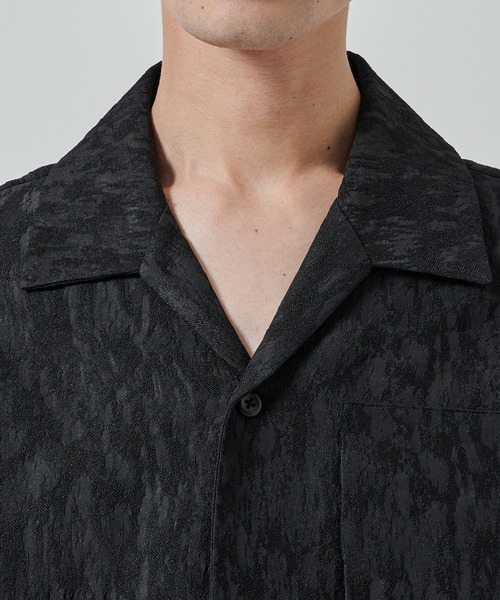 STUDIOUS（ステュディオス） シャツ 半袖 「STUDIOUS」JACQUARD SHIRTS