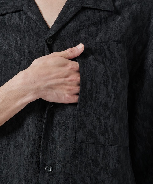 STUDIOUS（ステュディオス） シャツ 半袖 「STUDIOUS」JACQUARD SHIRTS