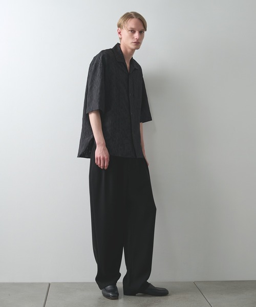 ステュディオス半袖でシャツ STUDIOUS（ステュディオス） シャツ 半袖 「STUDIOUS」JACQUARD SHIRTS