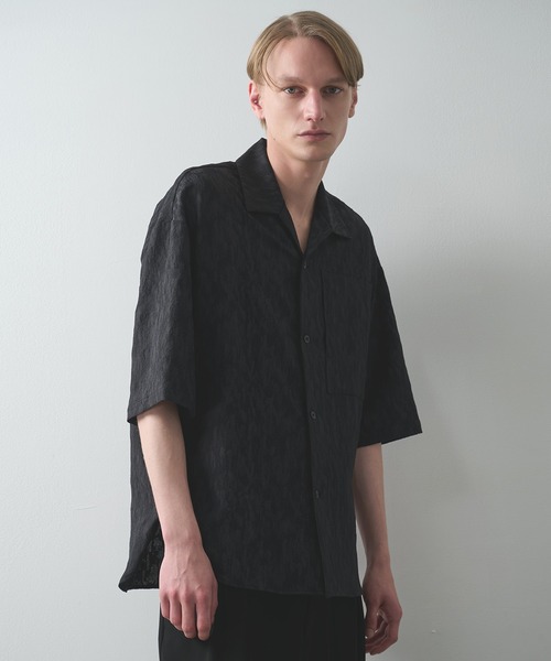 studious 人気アイテム　半袖シャツ STUDIOUS（ステュディオス） シャツ 半袖 「STUDIOUS」JACQUARD SHIRTS