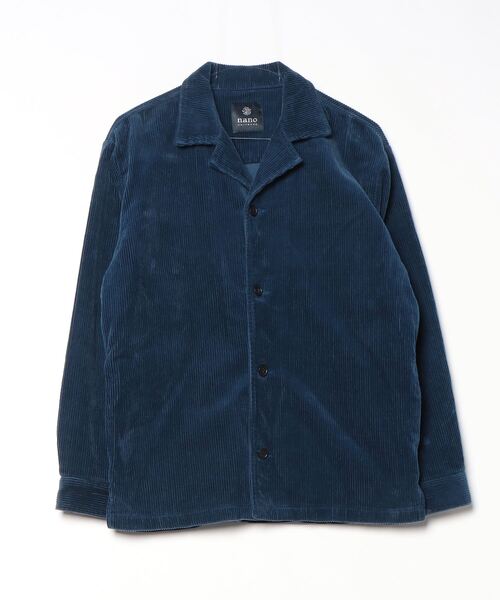 NANO universe（ナノ・ユニバース） コーデュロイジャケット S ブルー
