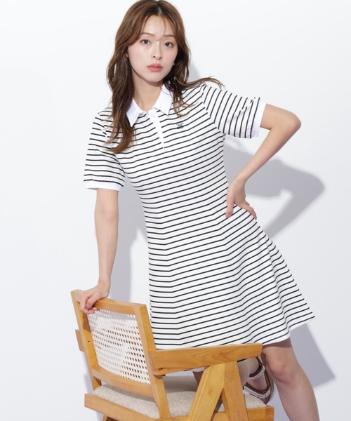 JILL BY JILLSTUART ポロ衿カットソーワンピース グレー ポロ衿カットソーワンピース | JILL by JILL STUART（ジル バイ
