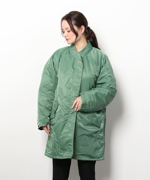 「SHAGGIE」 コート FREE グリーン レディース_画像2