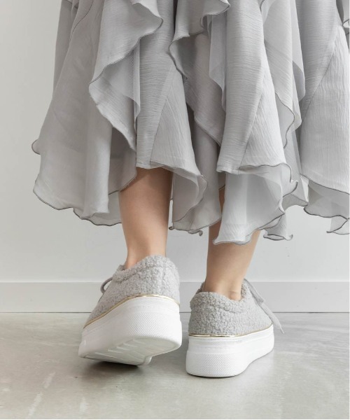 RANDA（ランダ） スニーカー 2WAYモノグラムパーツボアスニーカー