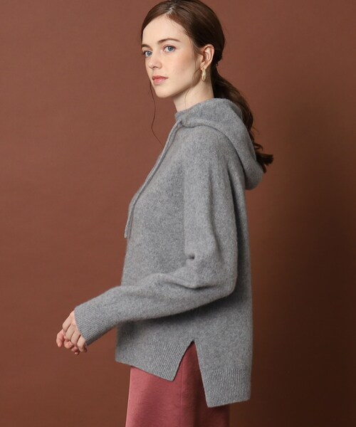 「DRESSTERIOR」 ニットパーカー 36 レッド レディース_画像4