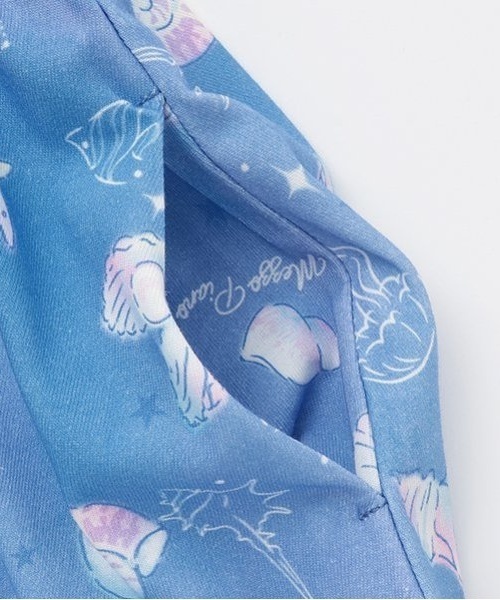 mezzo piano ワンピース シェル柄 カットワンピース ネックレスつき