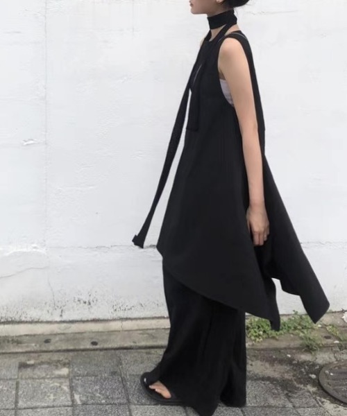 Achic（アシック） セットアップ アシンメトリードレープセットアップ