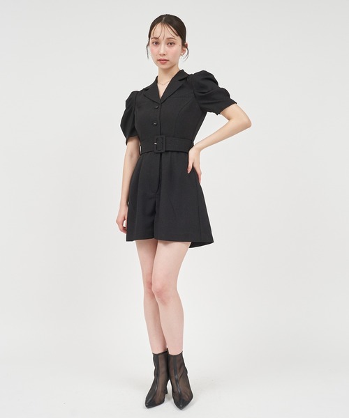 「ROYAL PARTY」 オールインワン FREE ブラック レディース_画像2