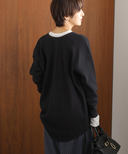 Hanes tシャツ 別注「Hanes / ヘインズ」ワッフルヘンリーネック