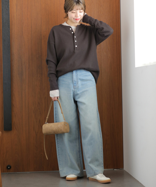 Hanes（ヘインズ） tシャツ 別注「Hanes / ヘインズ」ワッフルヘンリー