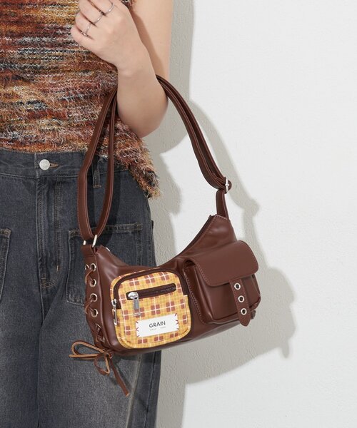 ハンティングワールド ショルダーバッグ デニムのおすすめ人気