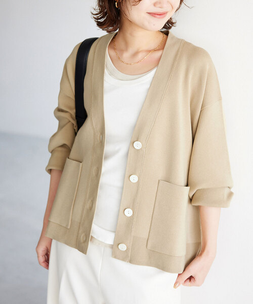 SLOBE IENA（スローブイエナ） ニットカーディガン - ホワイト