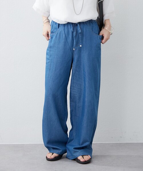 まめHOLIDAY 　デニムシャツ　デニムパンツ2本 Remind me and forever ジーンズ デニム デニムパンツ テンセル