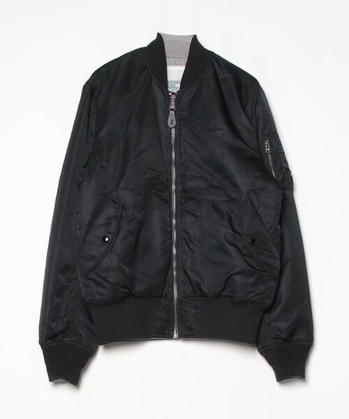 ALPHA INDUSTRIES / レザージャケット・ブルゾン/L/レザー/BLK// ALPHA」 レザーブルゾン LARGE ブラック メンズ Alpha Industries