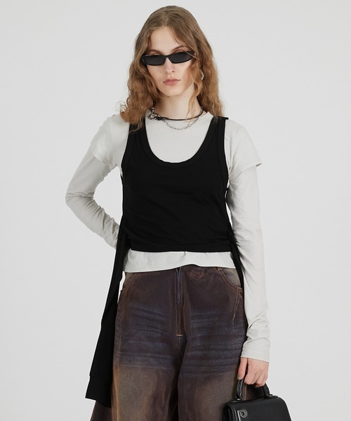 PRANK PROJECT ロングレイヤードスリーブT PRANK PROJECT tシャツ レイヤードロングスリーブTEE / Layered Long