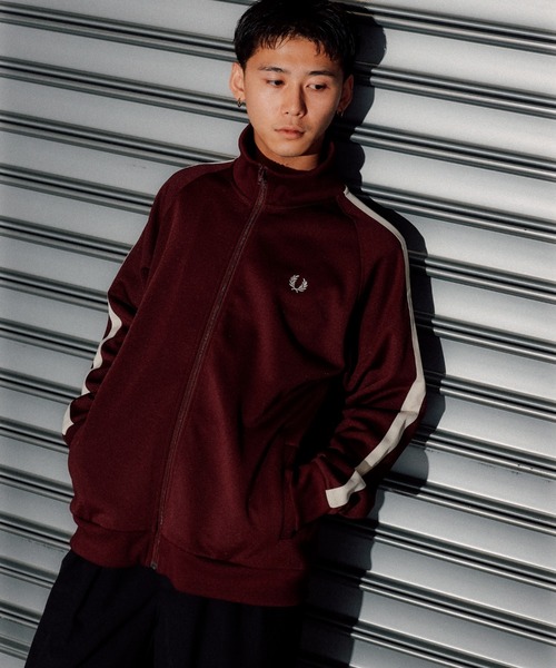 t*b様 Fred Perry バーガンディ ジャージ　トラックジャケット　フレ FRED PERRY ジャージ 「別注」FRED / トラックジャケット メンズ