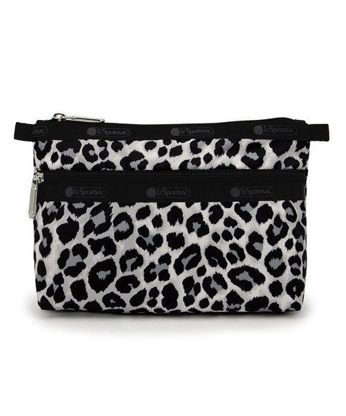 【新品未使用】LeSportsac ニュートラルレオパードコスメティッククラッチ LeSportsac ポーチ COSMETIC CLUTCH ニュートラルレオパード