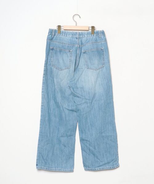 「antiqua」 加工デニムパンツ L ブルー レディース