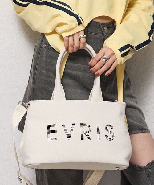 EVRIS（エヴリス） トートバッグ 「EVRIS/エヴリス」ロゴファブリック