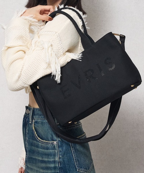 EVRIS（エヴリス） トートバッグ 「EVRIS/エヴリス」ロゴファブリック