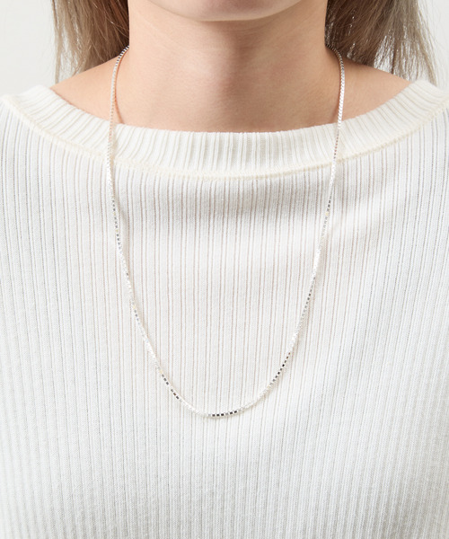SILVER925 PLATE TOP NECKLACE/シルバー/ネックレス SILVER925 PLATE TOP NECKLACE/シルバー/ネックレスの通販 by