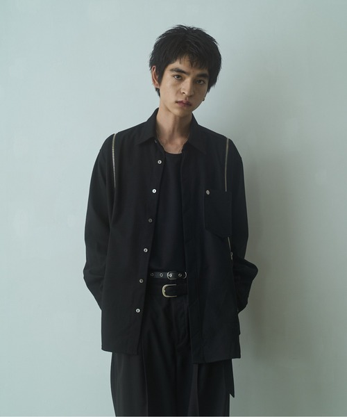 PHILTHEORY シャツ string zip shirts / ストリングジップシャツ