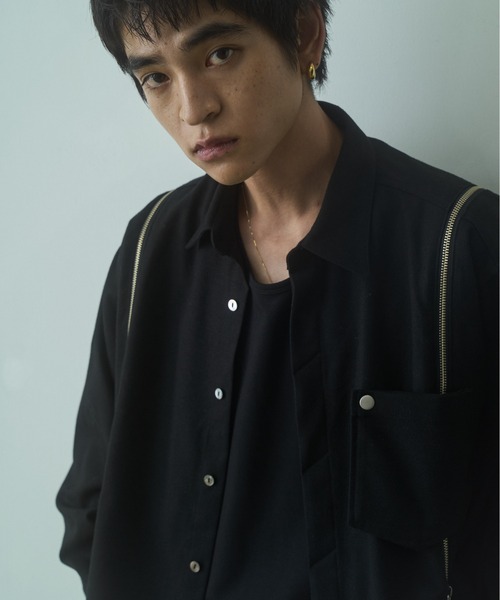 PHILTHEORY シャツ string zip shirts / ストリングジップシャツ