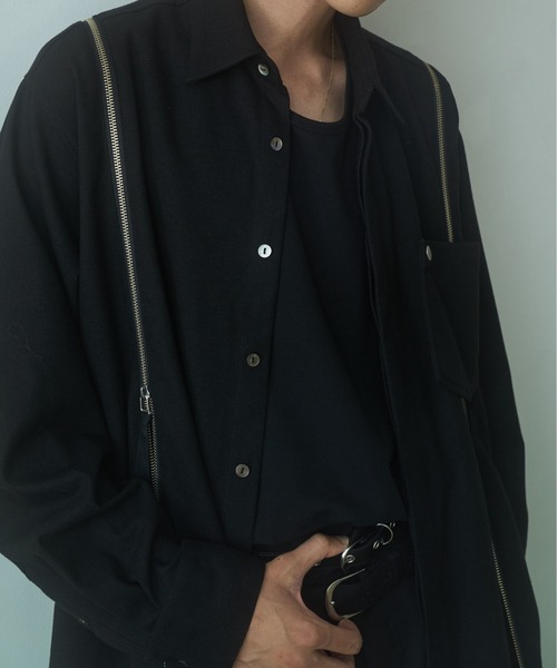 PHILTHEORY シャツ string zip shirts / ストリングジップシャツ