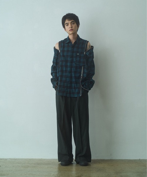 PHILTHEORY シャツ string zip shirts / ストリングジップシャツ