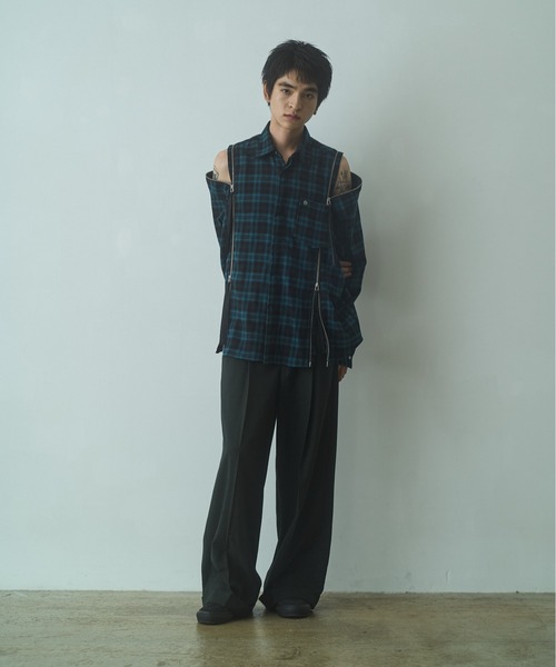 PHILTHEORY シャツ string zip shirts / ストリングジップシャツ