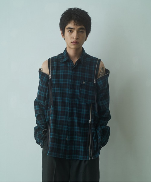 PHILTHEORY シャツ string zip shirts / ストリングジップシャツ