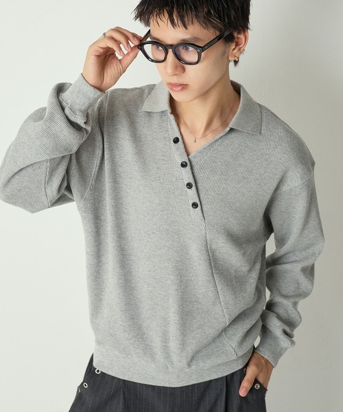サーマルポロシャツS ANDER HUNK ポロシャツ Hard Spray Thermal Polo / ハードスプレー