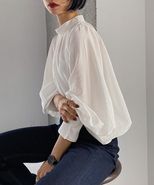 n.♡ ページ　A1138 PAGEBOY（ページボーイ） 長袖ブラウス FREE オフホワイト レディース