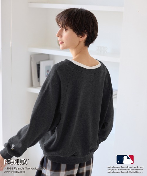 MLB トレーナー スウェット 「PEANUTS×MLB COLLECTION by ROPE' PICNIC