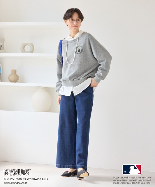 MLB トレーナー スウェット 「PEANUTS×MLB COLLECTION by ROPE