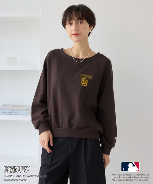MLB トレーナー スウェット 「PEANUTS×MLB COLLECTION by ROPE