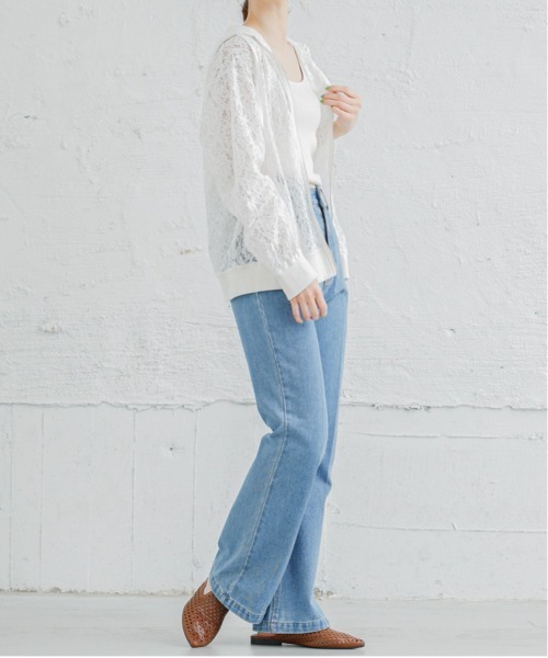 「La-gemme」 ジップアップブルゾン フリー ブラック レディース_画像6