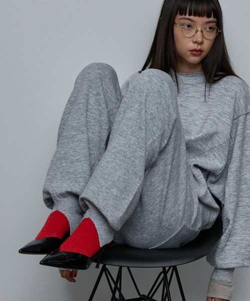 NOMINE（ノミネ） パンツ 「セットアップ」スウェットライク ニット