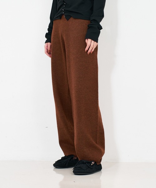 NOMINE（ノミネ） パンツ 「セットアップ」スウェットライク ニット