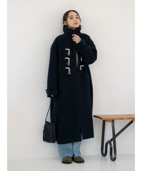 ダッフルコート コート スタンドカラーダッフルコート レディース | Ungrid | 14