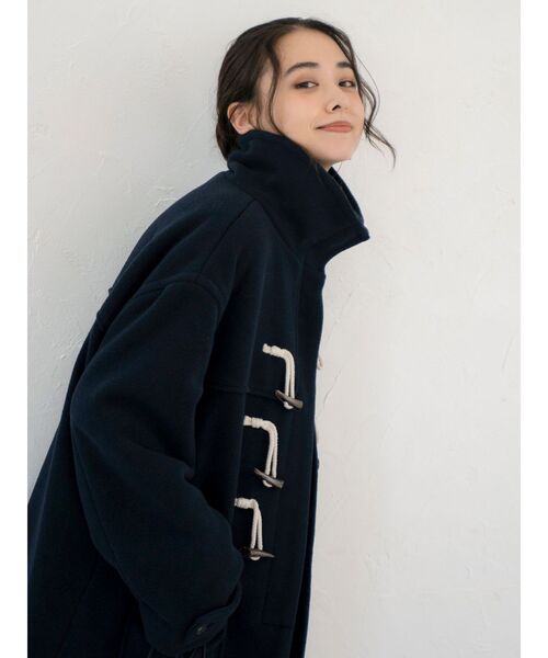 ダッフルコート コート スタンドカラーダッフルコート レディース | Ungrid | 16