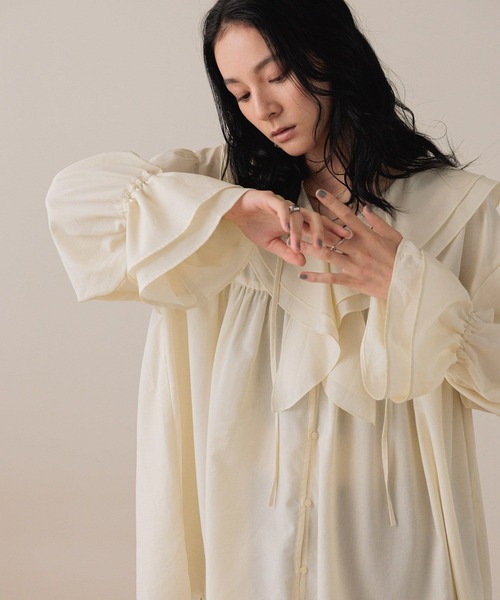 LOWRYS FARM（ローリーズファーム） ブラウス シャツ フリルチュニック