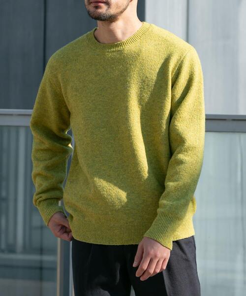 URBAN RESEARCH ROSSO MEN セーター ニット ブークレストレッチクルー