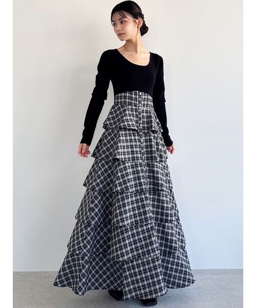 RESEXXY（リゼクシー） ワンピース ラッフルフレアワンピース