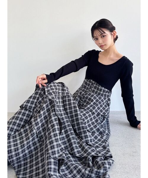 RESEXXY（リゼクシー） ワンピース ラッフルフレアワンピース