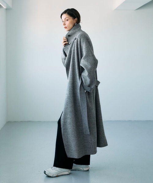 N.O.R.C コート アウター ジーロンウールシルクネップリバーコート